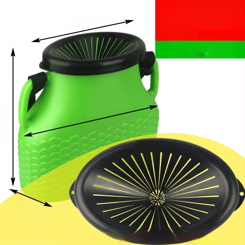 Plastikust kalastuskorv vööga – välistingimustes kasutamiseks, polüpropüleen