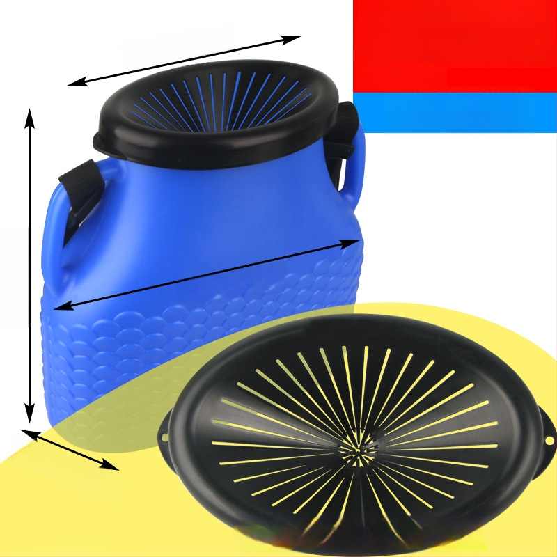 Plastikust kalastuskorv vööga – välistingimustes kasutamiseks, polüpropüleen