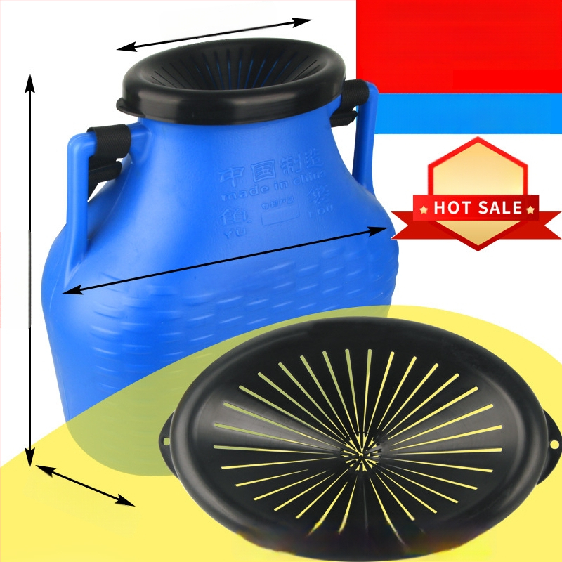 Plastikust kalastuskorv vööga – välistingimustes kasutamiseks, polüpropüleen