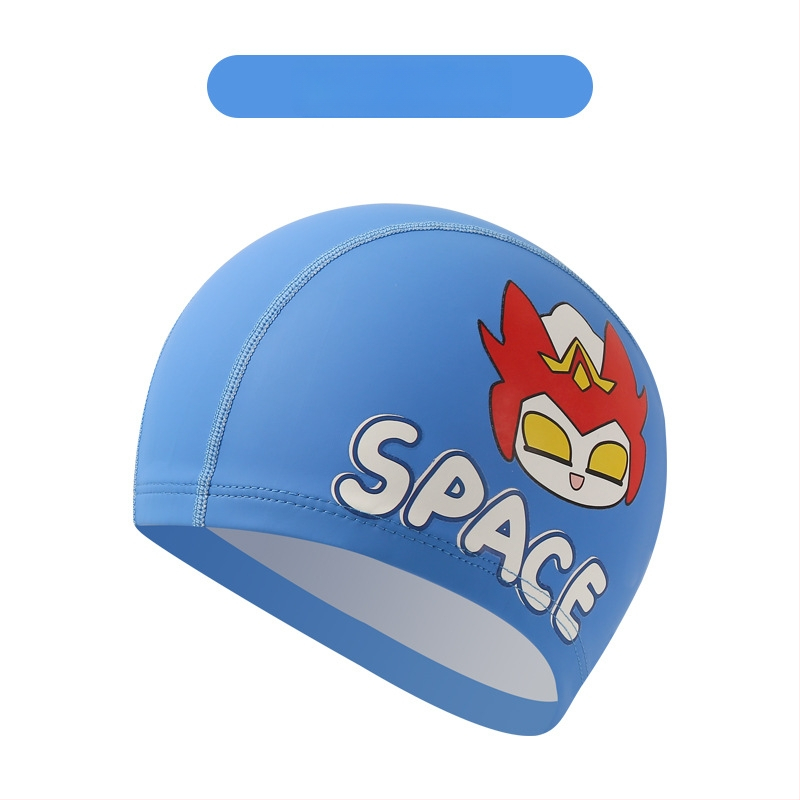 Dječja PU kapa za plivanje s uzorkom životinja – udoban labav kroj, pogodna za plivanje i vodene igre