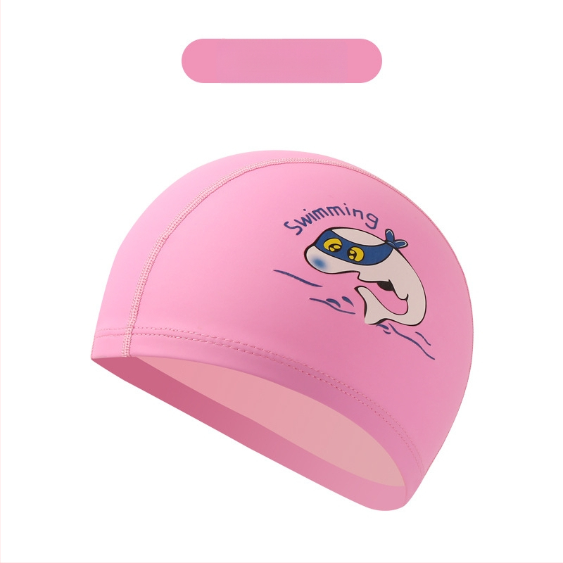 Dječja PU kapa za plivanje s uzorkom životinja – udoban labav kroj, pogodna za plivanje i vodene igre