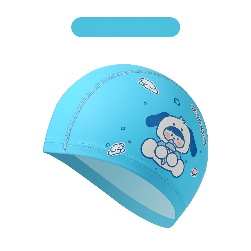 Dječja PU kapa za plivanje s uzorkom životinja – udoban labav kroj, pogodna za plivanje i vodene igre