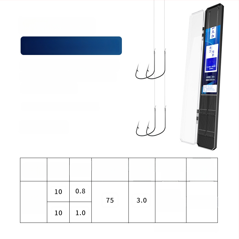 Kuke za ribolov s dvostrukim podlinijskim udicama, bodlje, 20 kom, duljina užeta 70 cm