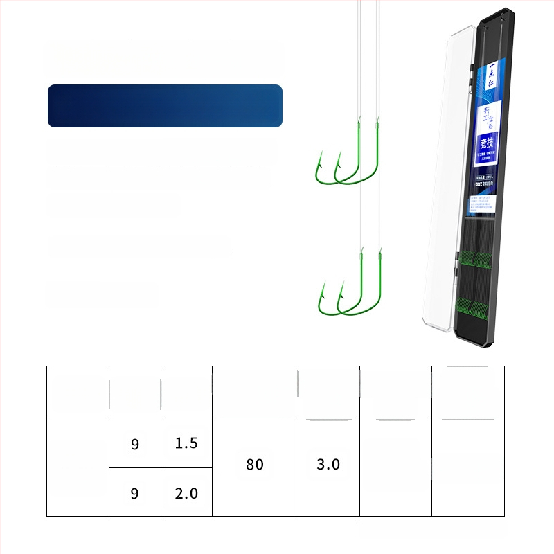 Kuke za ribolov s dvostrukim podlinijskim udicama, bodlje, 20 kom, duljina užeta 70 cm