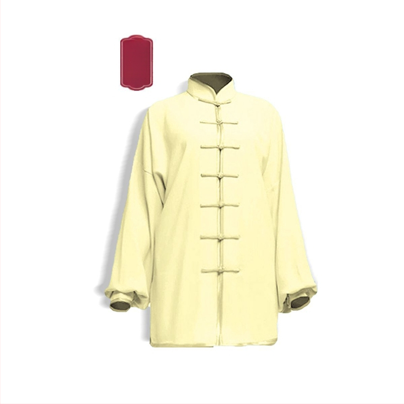 Taiji stiliaus viršus etniniam šokiui - unisex, Chenille audinys su Spandex mišiniu 30–50%, pavasaris 2025