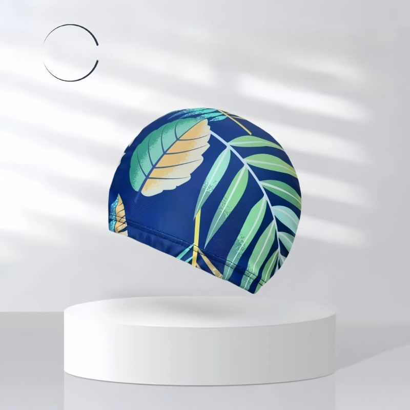 Peldēšanas cepure no poliestera ar drukas rakstu, unisex, pieaugušajiem (Poliesteris • Druka • Pieaugušie • Unisex)