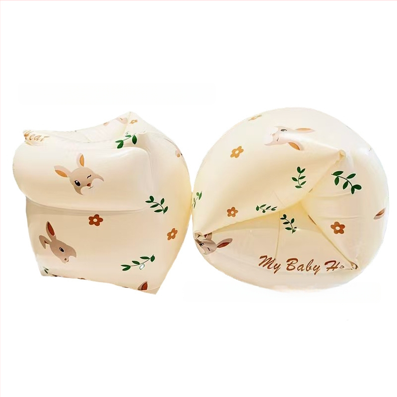 Bērnu peldēšanas gredzens uz rokas ar karikatūru drukāšanu, videi draudzīgs PVC, 0.21 mm biezums, manuāla piepumpēšana