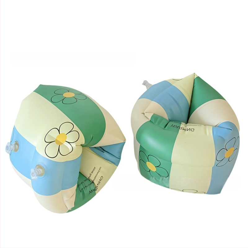 Bērnu peldēšanas gredzens uz rokas ar karikatūru drukāšanu, videi draudzīgs PVC, 0.21 mm biezums, manuāla piepumpēšana