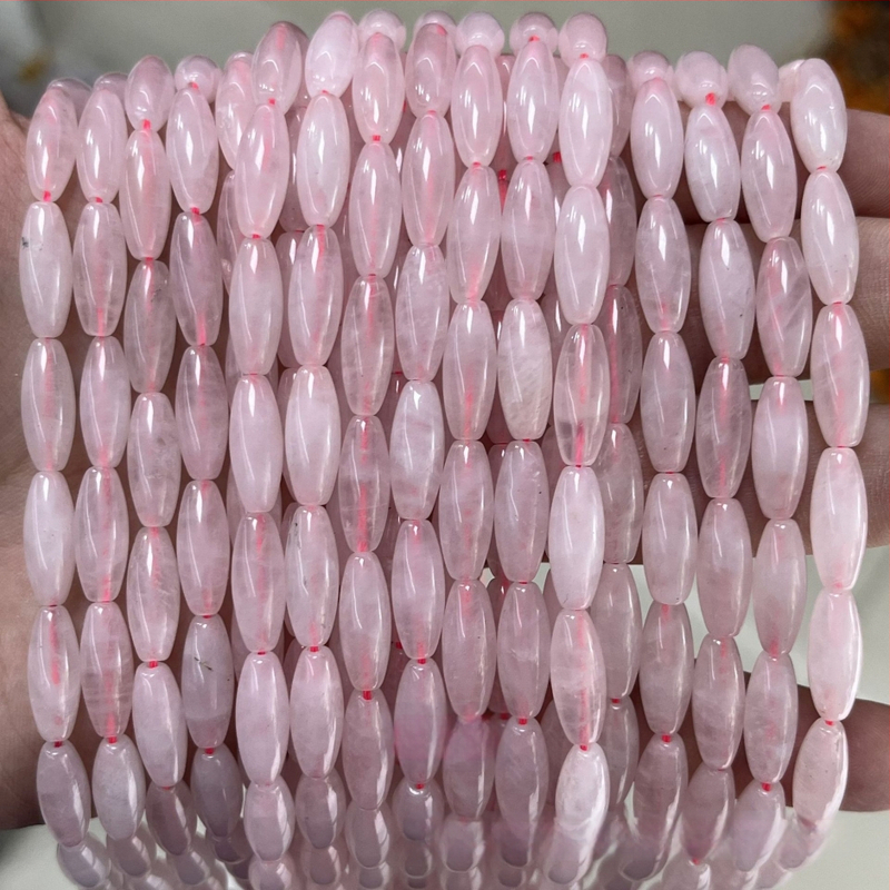 6x16 mm rižaste perle od agat i aventurina, cilindrične perle, slobodne perle, poluproizvodi za DIY ogrlice
