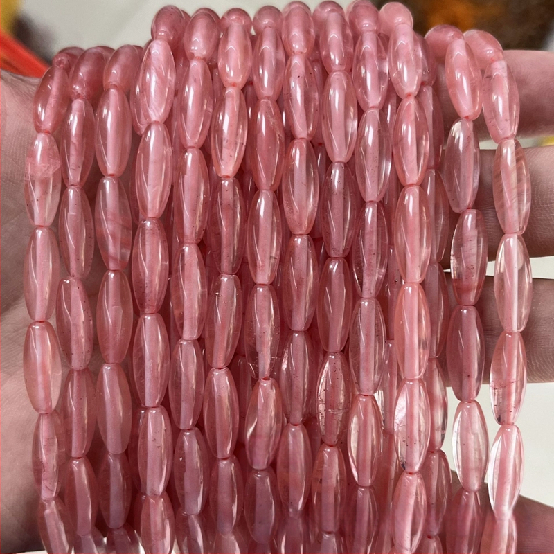 6x16 mm rižaste perle od agat i aventurina, cilindrične perle, slobodne perle, poluproizvodi za DIY ogrlice