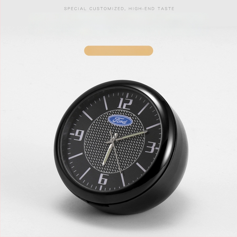 Automobilinis laikrodis su apšvietimu, skaitmeninis kvarcinis laikrodis, belaidis, metalinis korpusas, modelis 013, su logotipu spausdintu