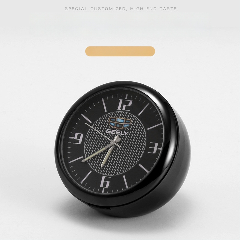 Automobilinis laikrodis su apšvietimu, skaitmeninis kvarcinis laikrodis, belaidis, metalinis korpusas, modelis 013, su logotipu spausdintu