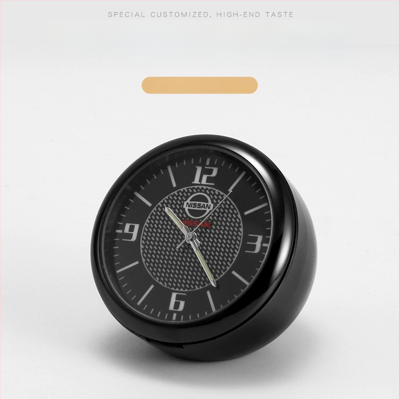 Automobilinis laikrodis su apšvietimu, skaitmeninis kvarcinis laikrodis, belaidis, metalinis korpusas, modelis 013, su logotipu spausdintu