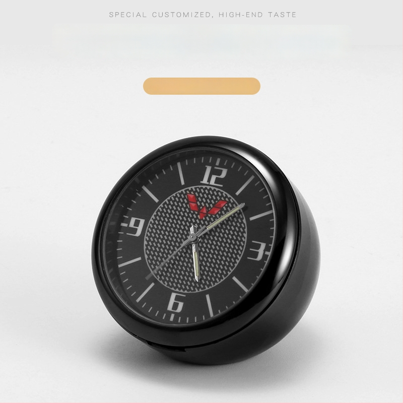 Automobilinis laikrodis su apšvietimu, skaitmeninis kvarcinis laikrodis, belaidis, metalinis korpusas, modelis 013, su logotipu spausdintu