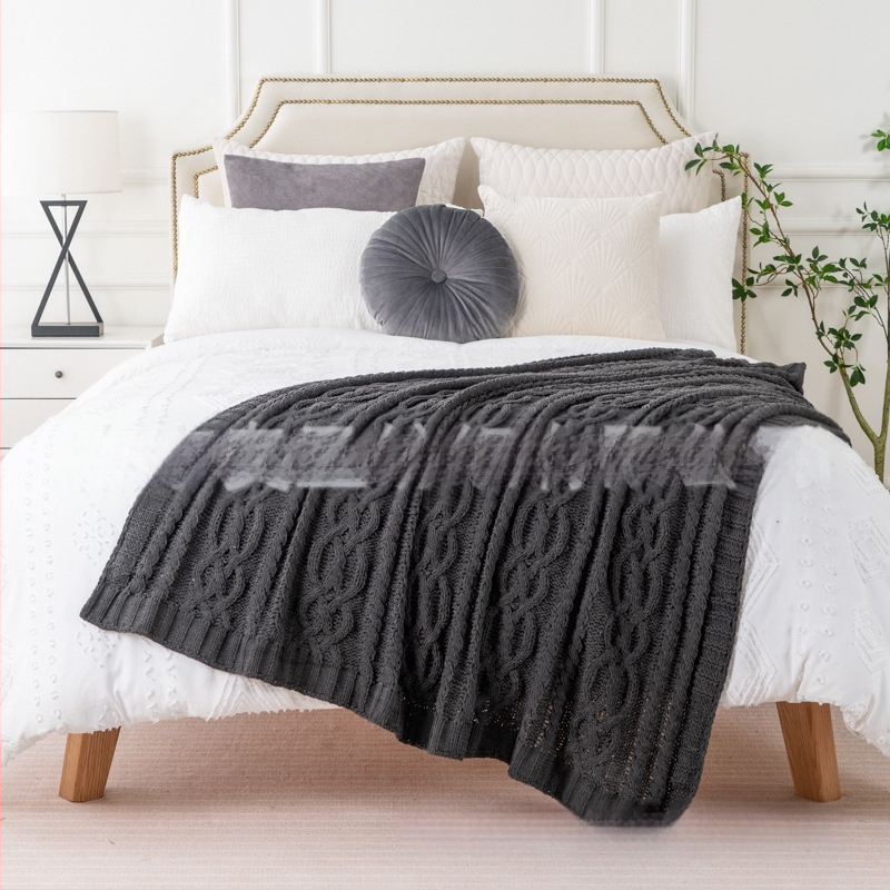 Chenille deka za kauč, polyester, težina oko 840 g, pogodno za sva godišnja doba, mogućnost prilagodbe