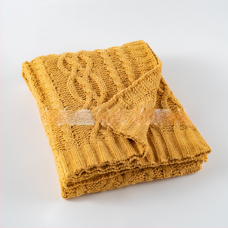 Chenille deka za kauč, polyester, težina oko 840 g, pogodno za sva godišnja doba, mogućnost prilagodbe