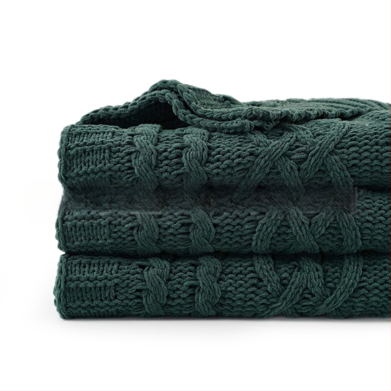 Chenille deka za kauč, polyester, težina oko 840 g, pogodno za sva godišnja doba, mogućnost prilagodbe