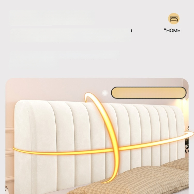 Husă pentru marginea patului – fleece de lapte, cusută, anti-coliziune, protecție împotriva prafului pentru toate sezoanele