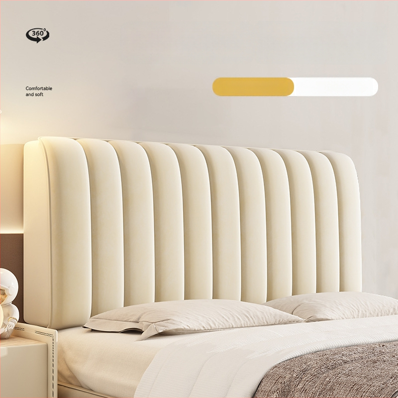 Husă pentru marginea patului – fleece de lapte, cusută, anti-coliziune, protecție împotriva prafului pentru toate sezoanele