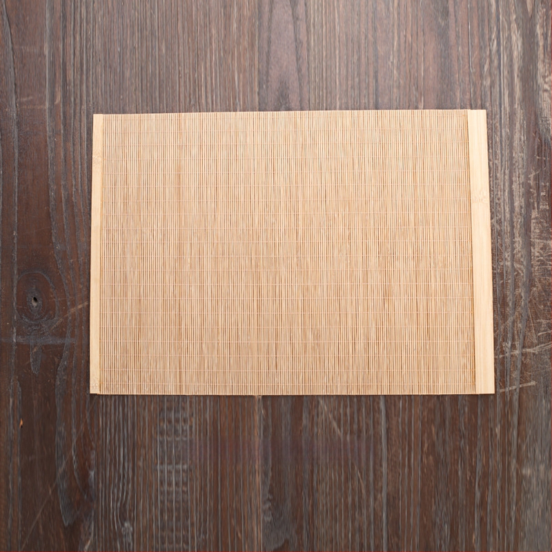 Μπαμπού ματ για τσάι με περιμετρικό ράψιμο, μόνωση τσαγιού, προσαρμογή με λογότυπο, κυκλοφορία 2024