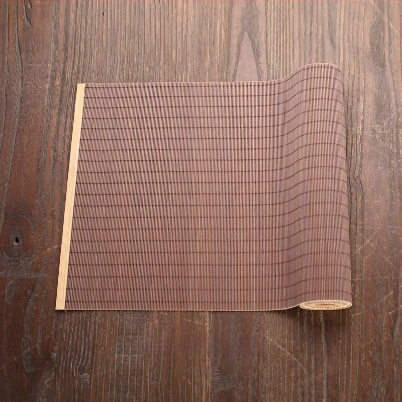 Μπαμπού ματ για τσάι με περιμετρικό ράψιμο, μόνωση τσαγιού, προσαρμογή με λογότυπο, κυκλοφορία 2024