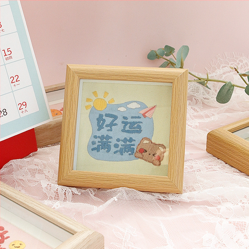 Krusta šūšanas komplekts – lina audums, motīvs karikatūra/animēta, Jaunais ķīniešu stila šūšanai