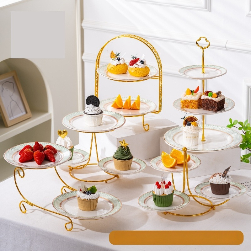 Gyümölcskosár kijelző állvány - többszintes desszert és sütemény tároló, modern egyszerű stílus, Unique márka, 2023-ban bemutatva, licenc Guangdong xk16-204-01508