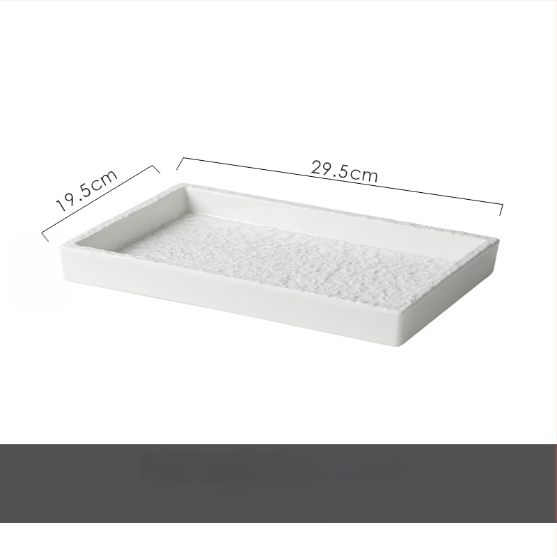Keramički pladanj, kvadratnog oblika, moderni minimalistički stil, prilagodljiva