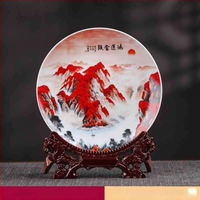 Tryjų porcelaninių vazonų rinkinys Hao Han, kinų stiliaus namų dekoras svetainei