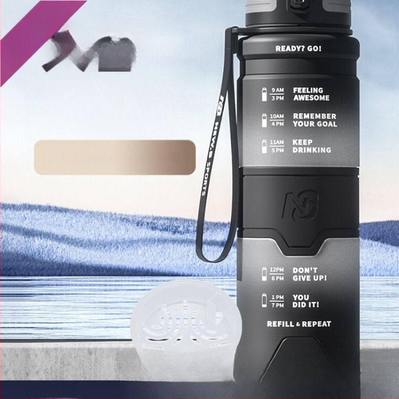 Αθλητικό μπουκάλι νερού Tritan, καθολικού στυλ, της Step firmly, για προπόνηση και εξωτερικές δραστηριότητες