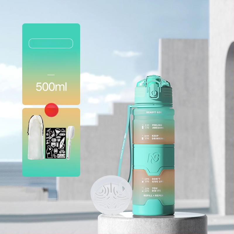 Αθλητικό μπουκάλι νερού Tritan, καθολικού στυλ, της Step firmly, για προπόνηση και εξωτερικές δραστηριότητες