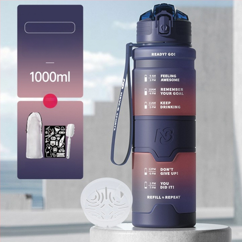 Αθλητικό μπουκάλι νερού Tritan, καθολικού στυλ, της Step firmly, για προπόνηση και εξωτερικές δραστηριότητες