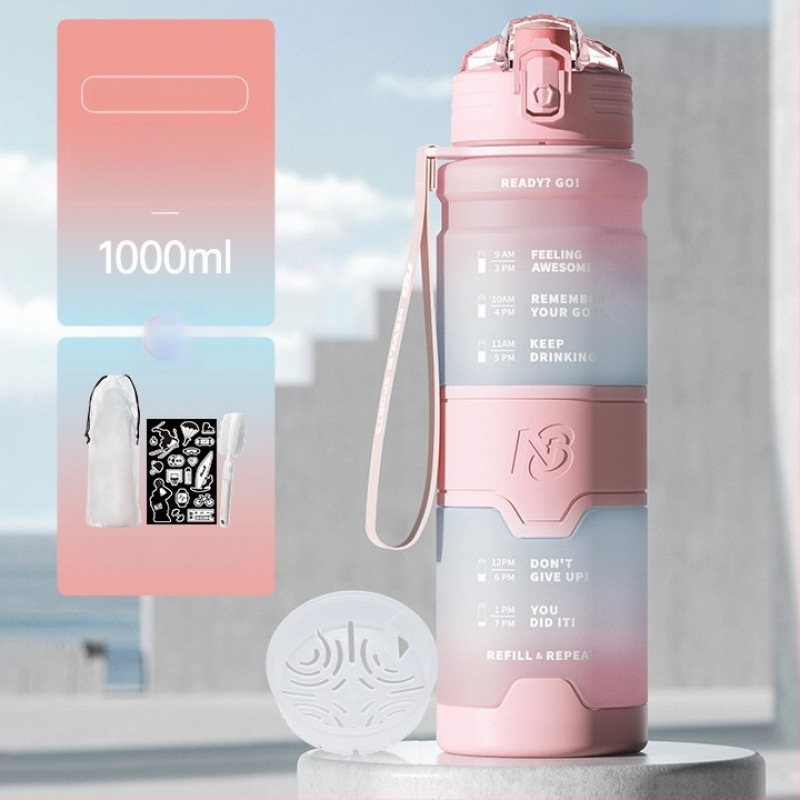 Αθλητικό μπουκάλι νερού Tritan, καθολικού στυλ, της Step firmly, για προπόνηση και εξωτερικές δραστηριότητες