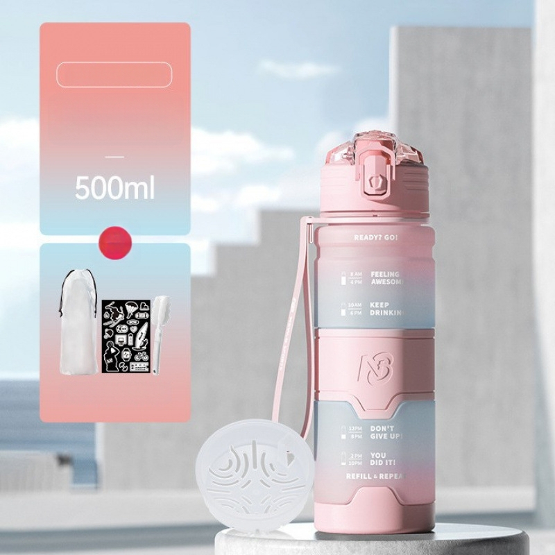 Αθλητικό μπουκάλι νερού Tritan, καθολικού στυλ, της Step firmly, για προπόνηση και εξωτερικές δραστηριότητες