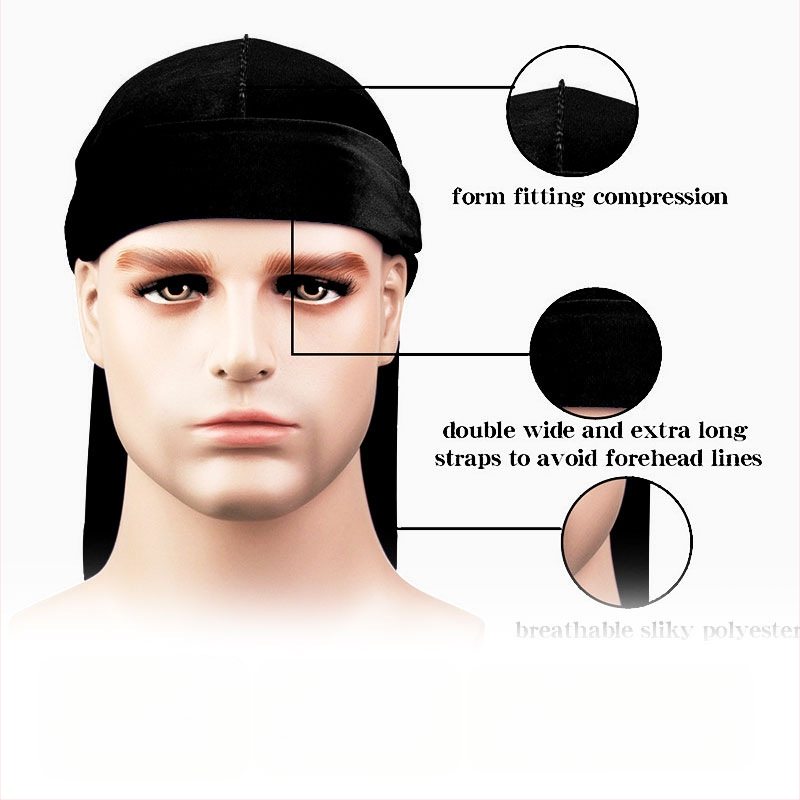 Durag galvas lakats ar svītrainu rakstu, brīvā laika stils, ārā sportiskai lietošanai