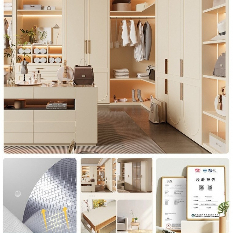 PVC антибактериален стенен стикер за вътрешността на гардероба, 1 бр., Zhuanhe, стил прост и модерен