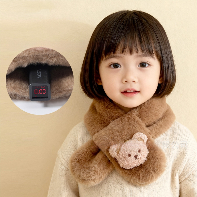 Vaikų šalikėlis – animacinio rašto, stačiakampis, megztas, žiemai šildo