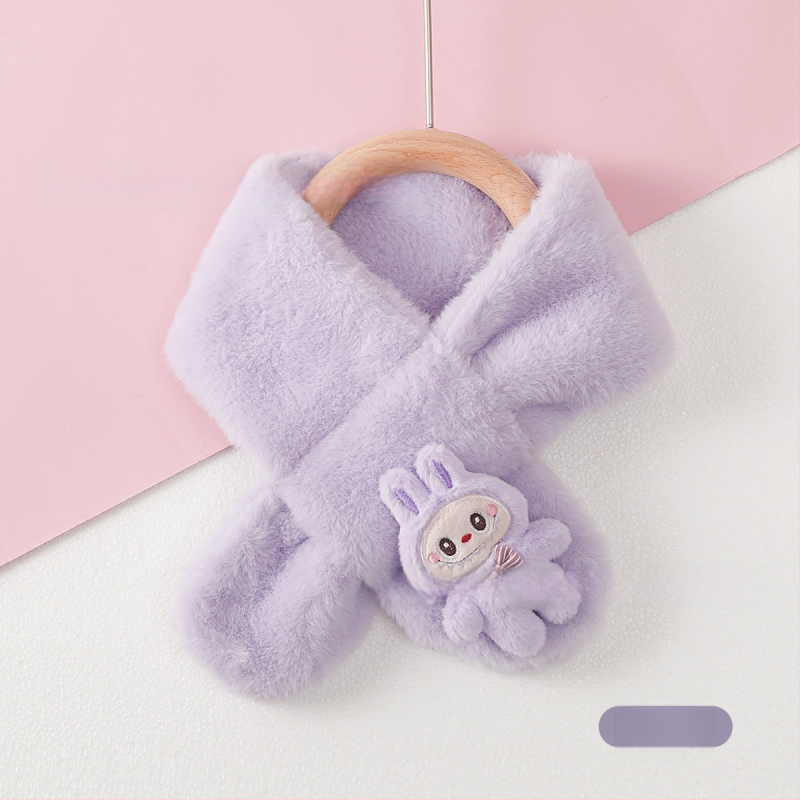 Vaikų šalikėlis – animacinio rašto, stačiakampis, megztas, žiemai šildo