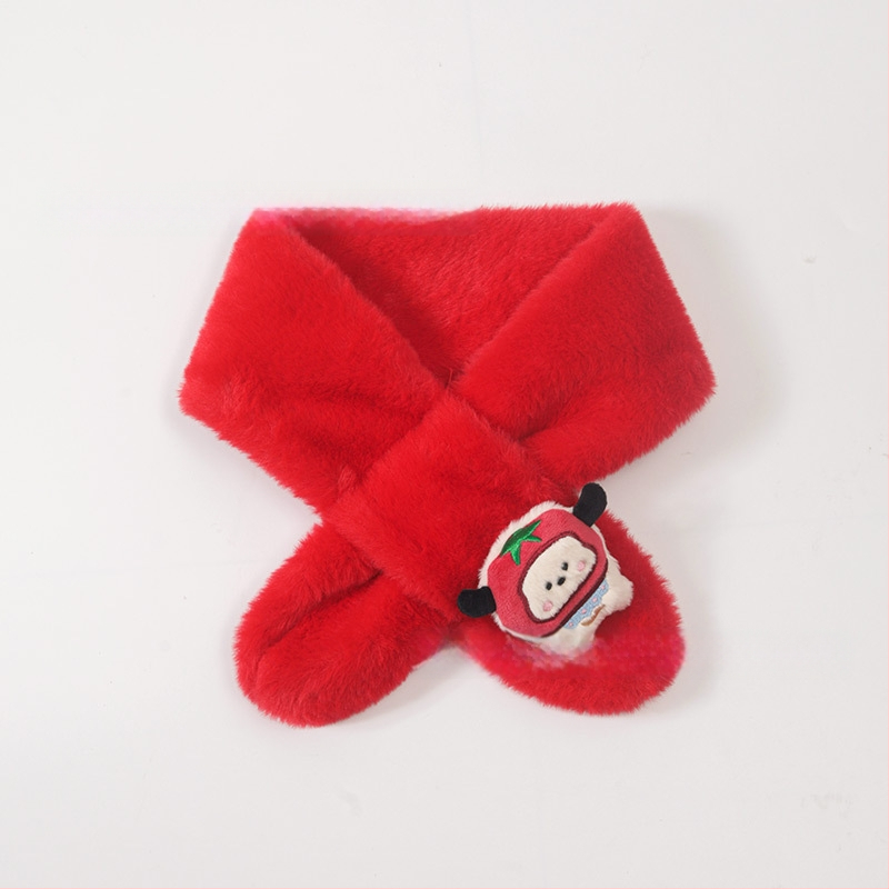 Vaikų šalikėlis – animacinio rašto, stačiakampis, megztas, žiemai šildo