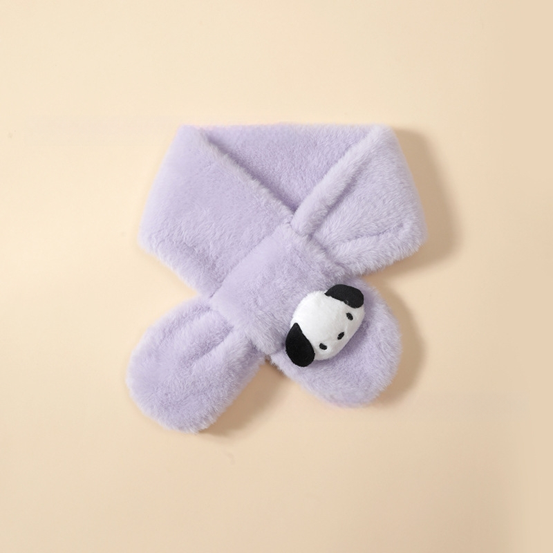 Vaikų šalikėlis – animacinio rašto, stačiakampis, megztas, žiemai šildo