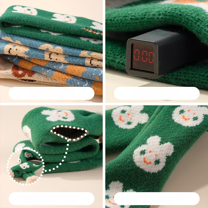 Kašmyro skara su kiškių raštu, warp knitting technologija, plotis 8,5 cm, unisex, vidutinio ilgio