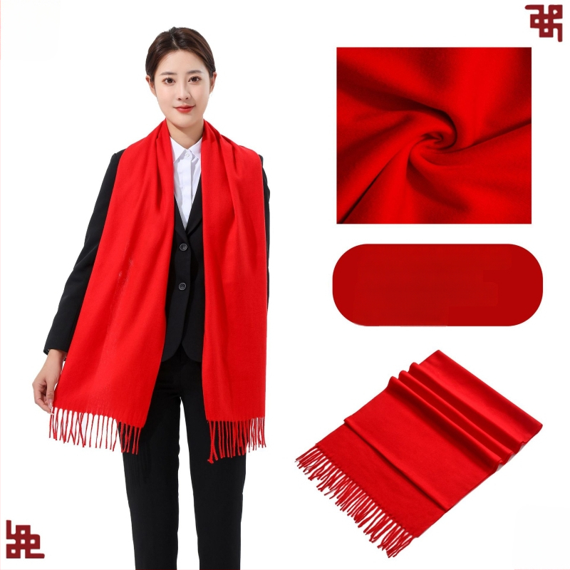 Korporativni šal - smjesa akrila/sintetičke vune, twill tkanina, tkano, zadržava toplinu, jednobojni uzorak