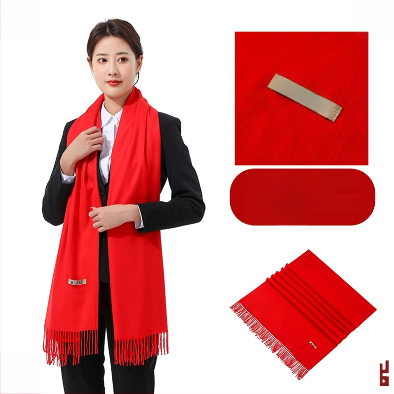 Korporativni šal - smjesa akrila/sintetičke vune, twill tkanina, tkano, zadržava toplinu, jednobojni uzorak