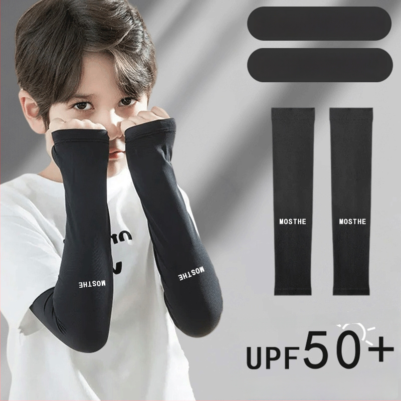 Vaikų saulės apsaugos rankovės iš poliesterio, UV apsauga, 2021 m. vasara, originalus dizainas