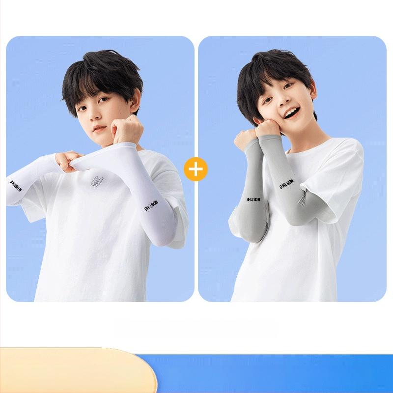 Vaikų saulės apsaugos rankovės iš poliesterio, UV apsauga, 2021 m. vasara, originalus dizainas