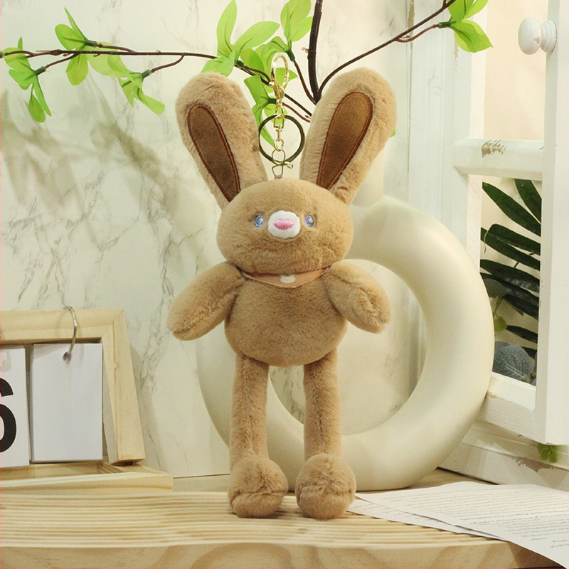 Πολυλειτουργικό λαγουδάκι plush παιχνίδι με τραβώμενα αυτιά, μπρελόκ και κρεμαστό, κοντό βελούδινο ύφασμα, προσαρμογή ανά σχέδιο, για ηλικίες 7–14 ετών