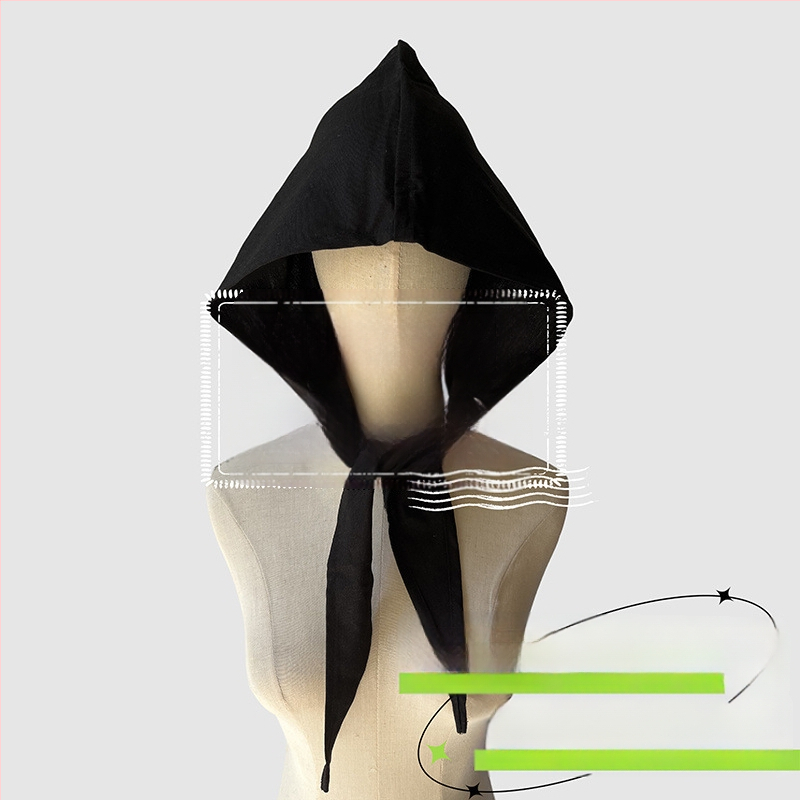 Аксесоари за глава: качулков шал, ретро японски стил, унисекс, памук