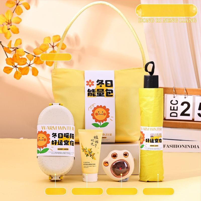 Üzleti ajándékcsomag - modern minimalist stílus, poliészter rost, ajándékdobozos csomagolás, alkalmazottak és ügyfelek számára