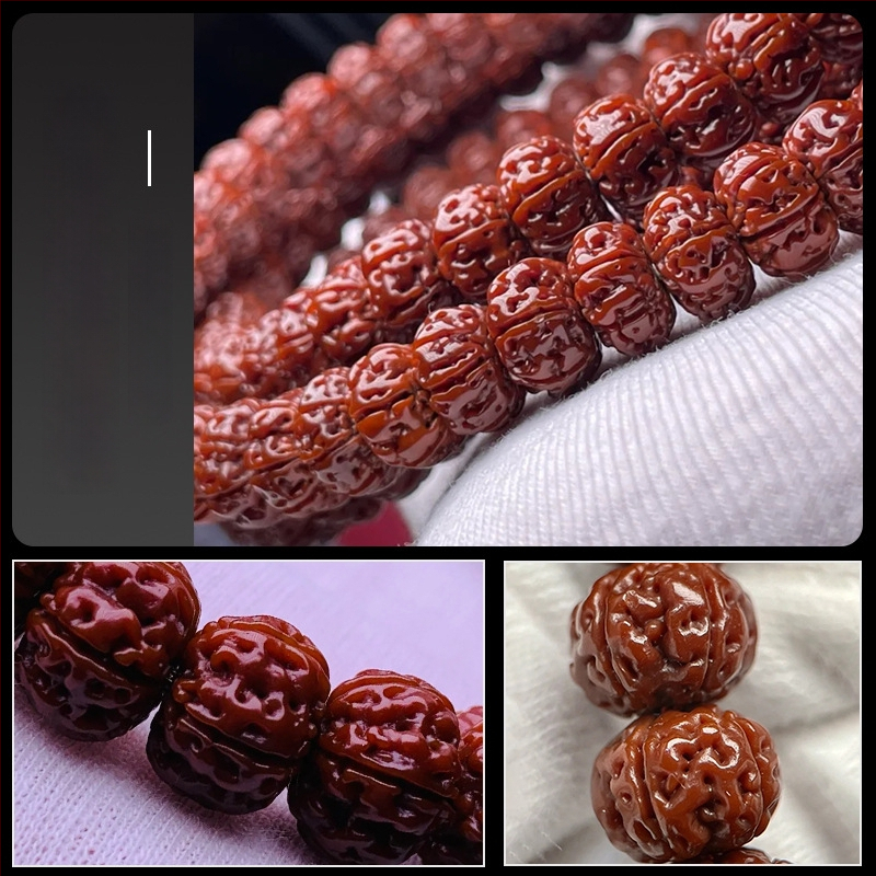 Bodhi sēklu rokassprādze - roku darbs, universāla, 18 gab., Birmas izcelsme, 2024. gada vasara