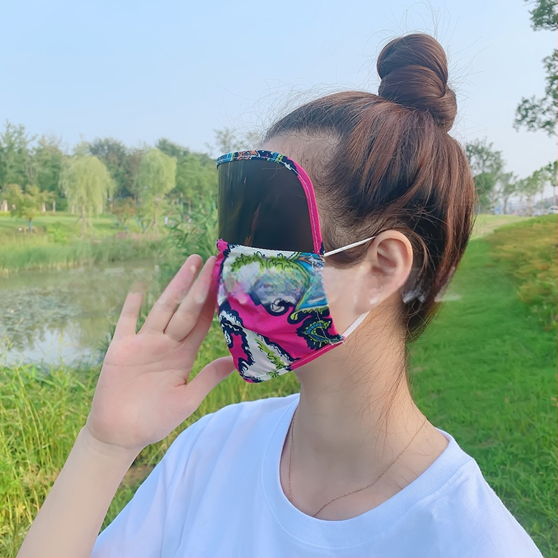 Viso veido saulės apsaugos veido kaukė, medvilnės medžiaga, pakabinamas ausims dizainas, pritaikomas spaudinimas, spausdintas logotipas, visos sezonos, unisex